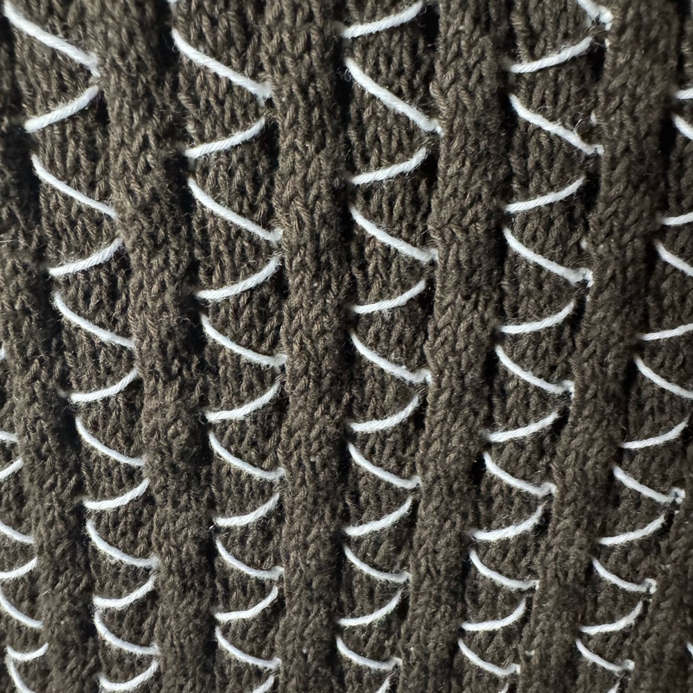 Zara Brown and White Knit Top - Picture 5 of 5